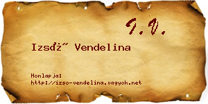 Izsó Vendelina névjegykártya